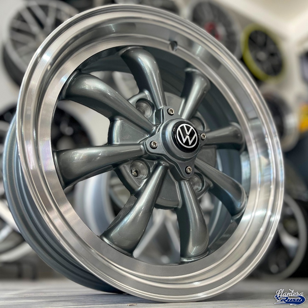 JUEGO DE RINES 15"X5.5" TIPO VW SPIDER
