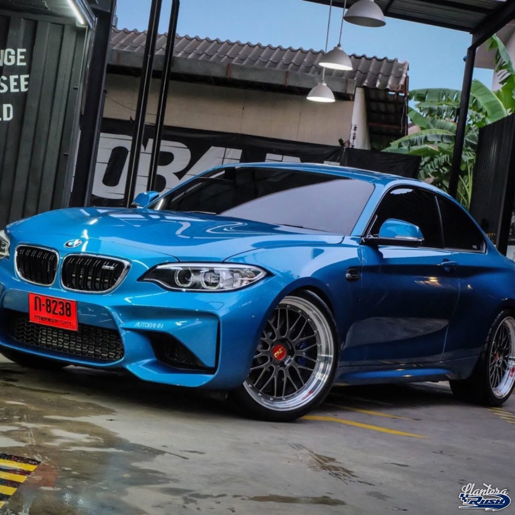 JUEGO DE RINES 18"X8.5"/9.5" 5-100 TIPO BBS LM