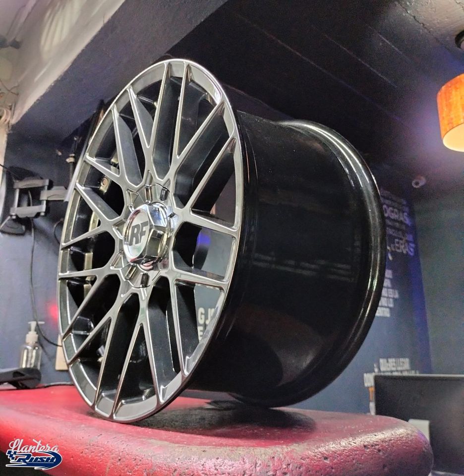 JUEGO DE RINES 18"X8.5"/9.5" 5-100/5-114/5-114 TIPO ROTIFORM RSE