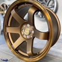 JUEGO DE RINES 17"X8/9" 4-100/4-114.3 TIPO VOLK RAYS T37