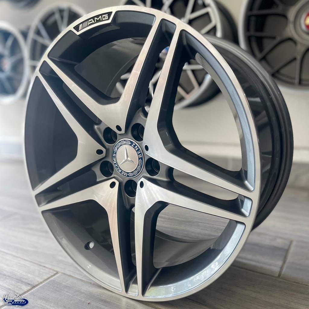 JUEGO DE RINES 18"X8.5"/9.5" 5-112 TIPO MERCEDEZ BENZ AMG
