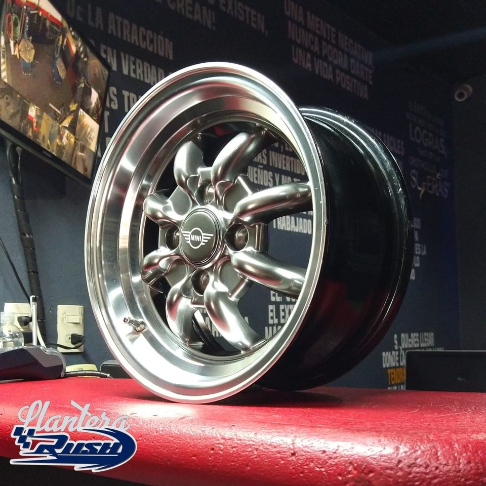JUEGO DE RINES 13"X6" 4-100 TIPO MINI COOPER