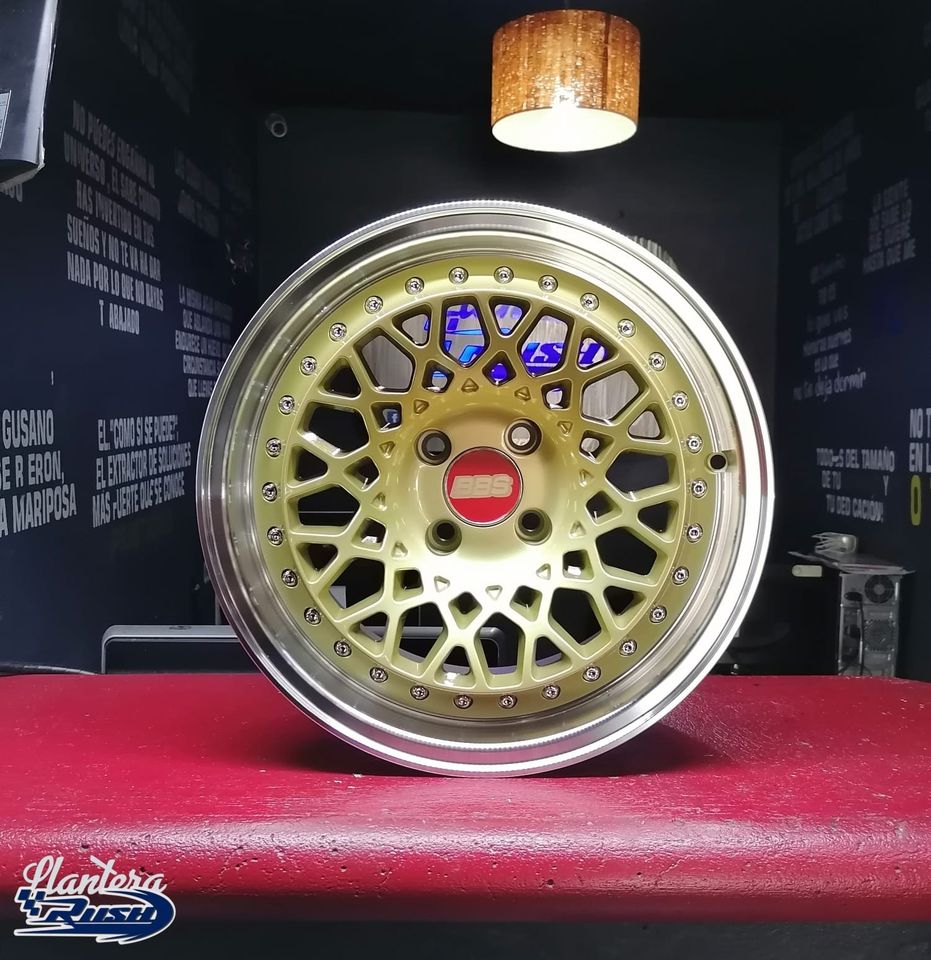 JUEGO DE RINES 15"X8"/9" 4-100 TIPO BBS PANAL