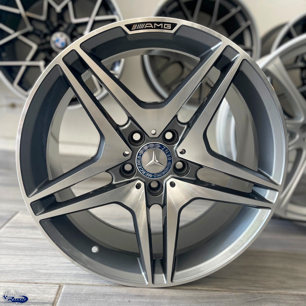 JUEGO DE RINES 18"X8.5"/9.5" 5-112 TIPO MERCEDES BENZ AMG