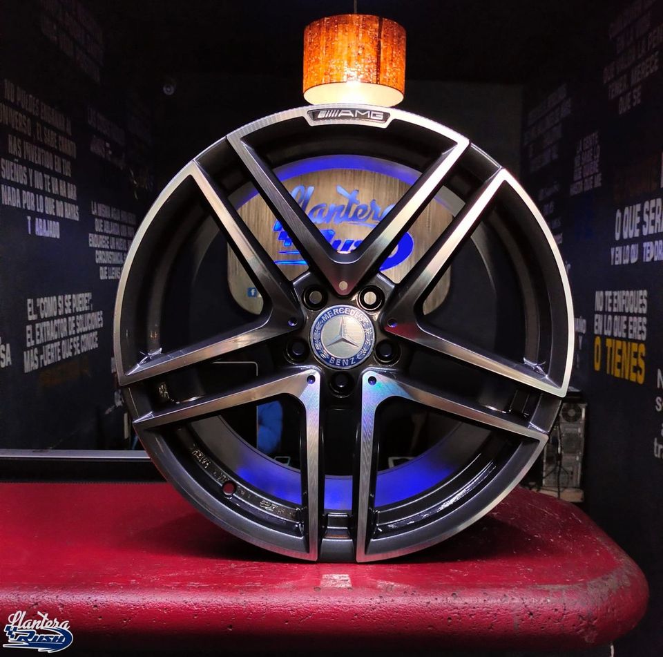 JUEGO DE RINES 18"X8.5/9.5" 5-112 TIPO MERCES BENZ AMG