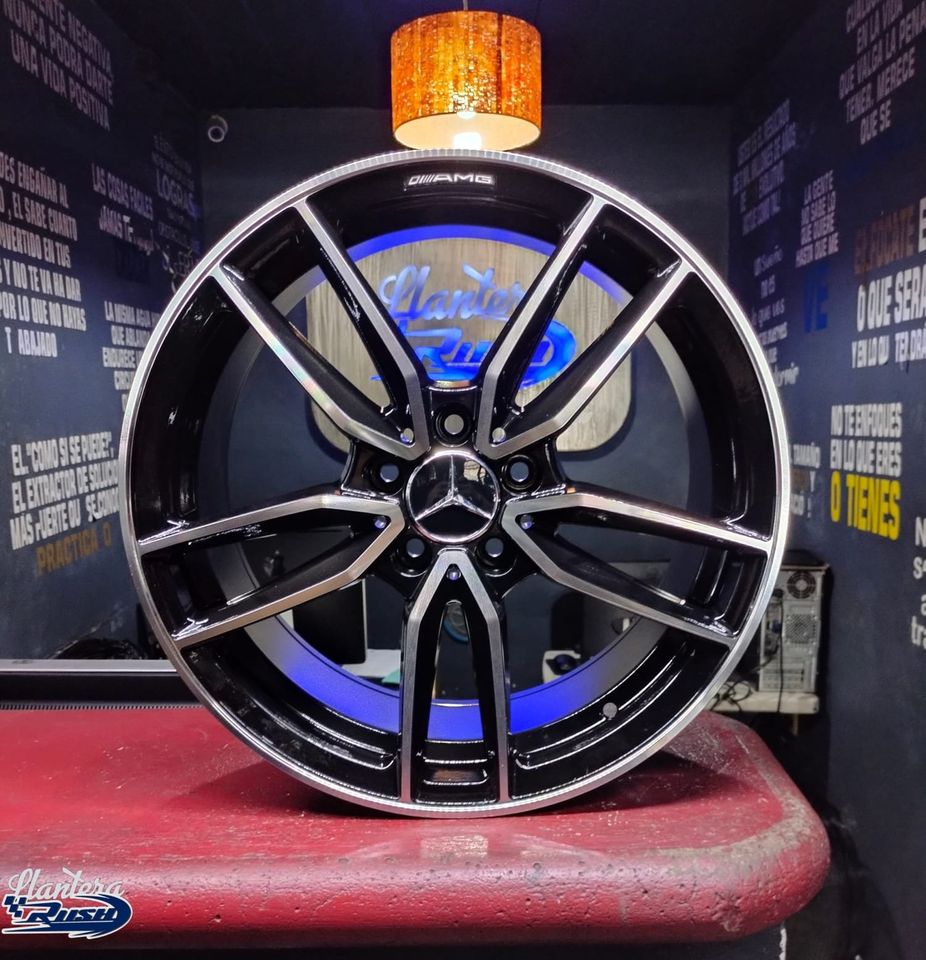 JUEGO DE RINES 18"X8" 5-112 TIPO MERCEDES BENZ CLASE C