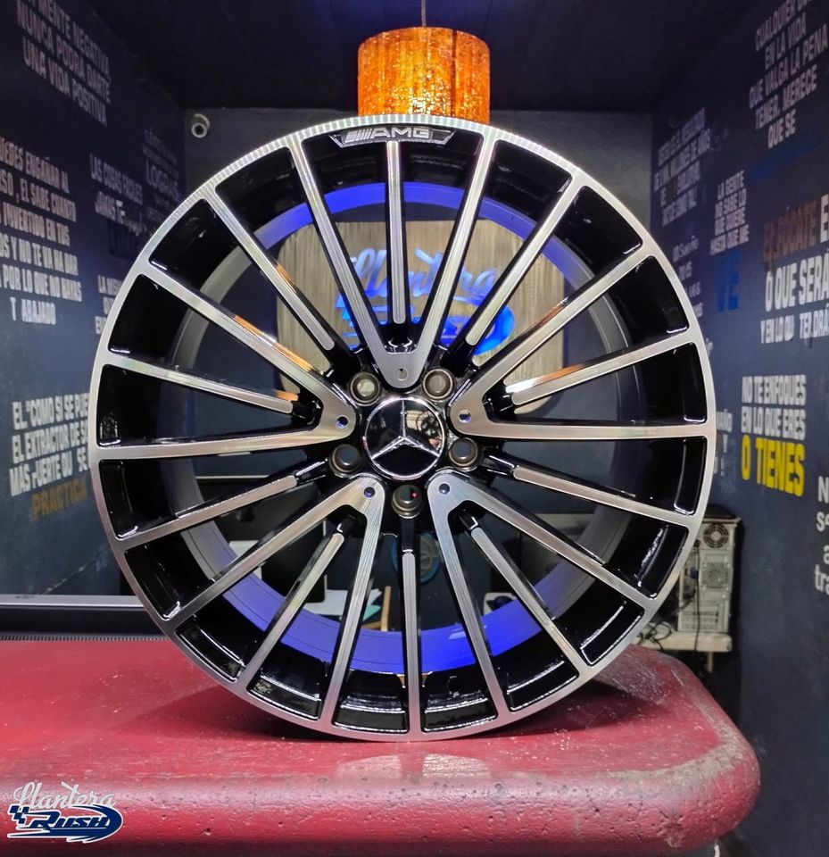 JUEGO DE RINES 19"X8.5"/9.5" 5-112 TIPO MERCEDES BENZ CLASE S