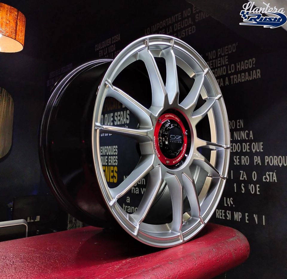 JUEGO DE RINES 18"X8" 5-100/5-112/5-114 TIPO OZ ULTRAGGERA HTL