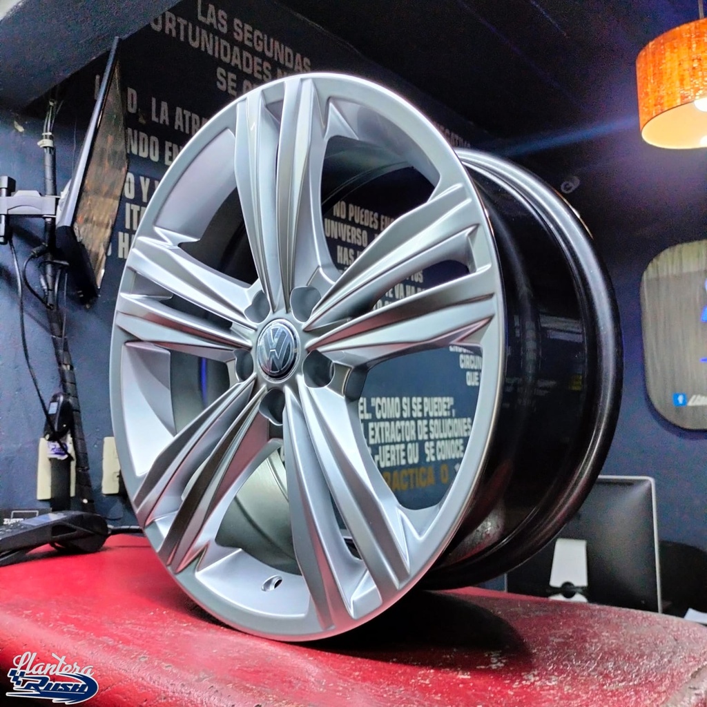 JUEGO DE RINES 17"X7.5" 5-100 TIPO R-LINE