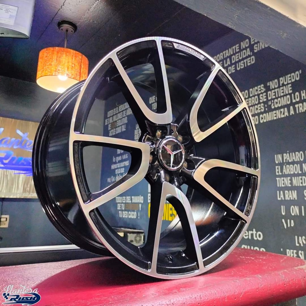 JUEGO DE RINES 19"X8.5"/9.5" 5-112 TIPO MERCEDEZ AMG-GLC 43