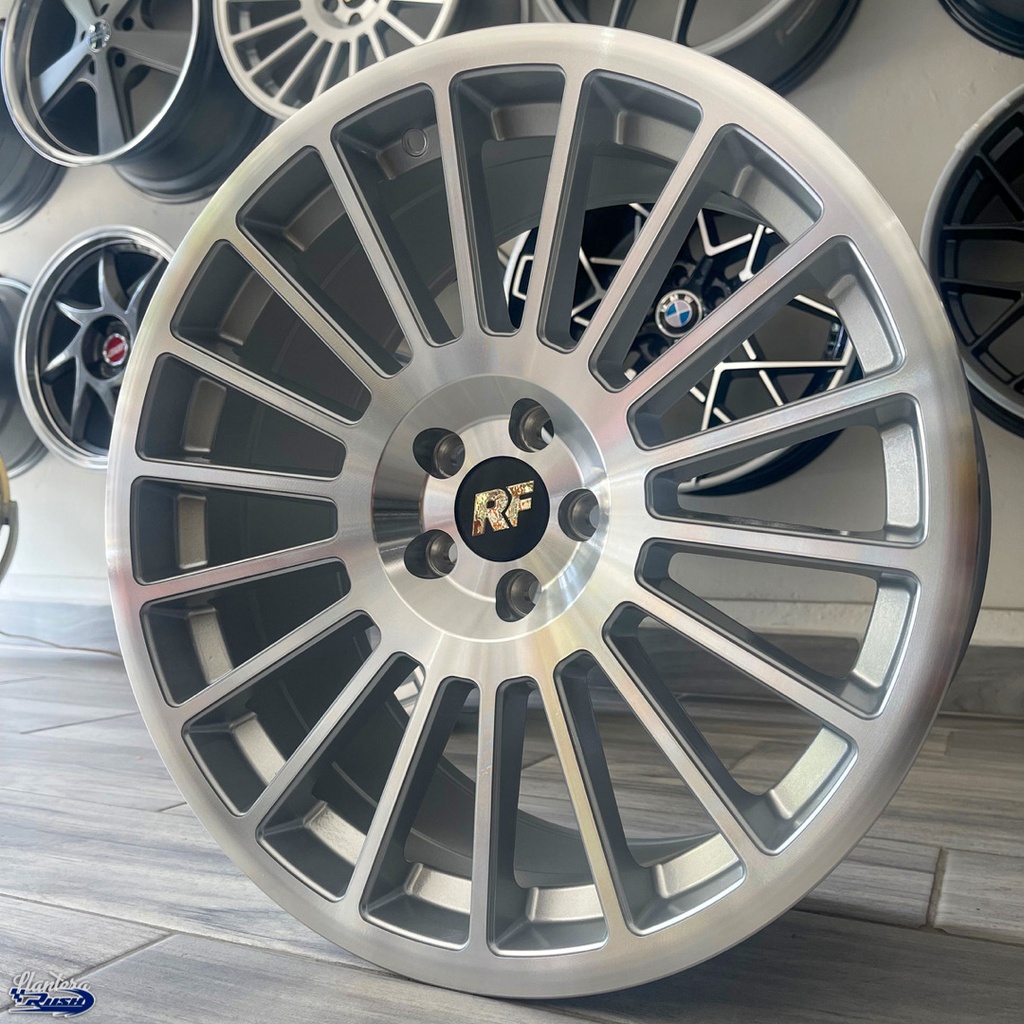 JUEGO DE RINES 18"X8.5"/9.5" 5-100 TIPO ROTIFORM R153-BUC