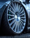 JUEGO DE RINES 18"X8.5"/9.5" 5-100 TIPO ROTIFORM R153-BUC