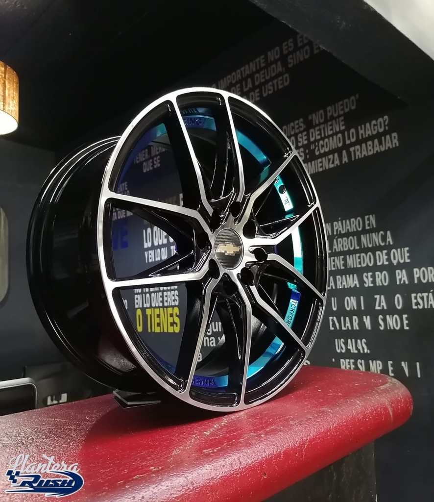 JUEGO DE RINES 16"X7" 4-100/114.3 TIPO CHEVROLET