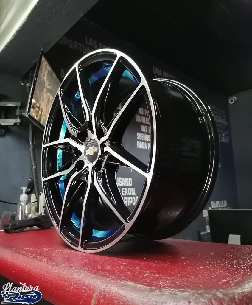 JUEGO DE RINES 16"X7" 4-100/114.3 TIPO CHEVROLET