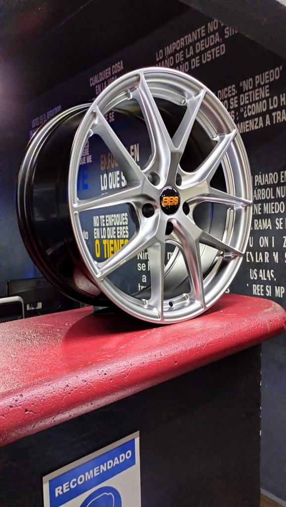 JUEGO DE RINES 18"X8" 5-112/114.3  TIPO BBS FI-R