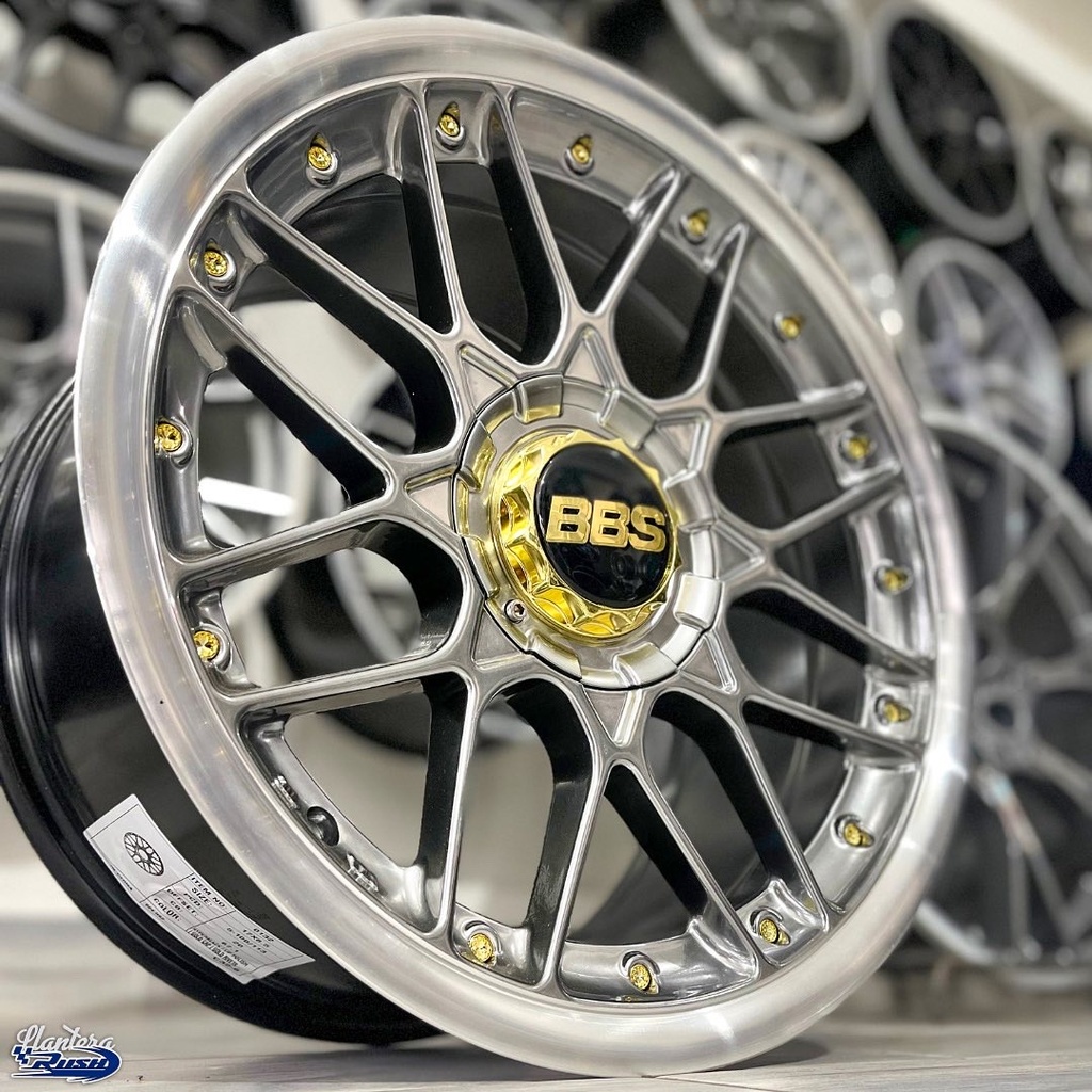 JUEGO DE RINES 17"X8.5" 5-100/112/114.3 TIPO BBS RSII