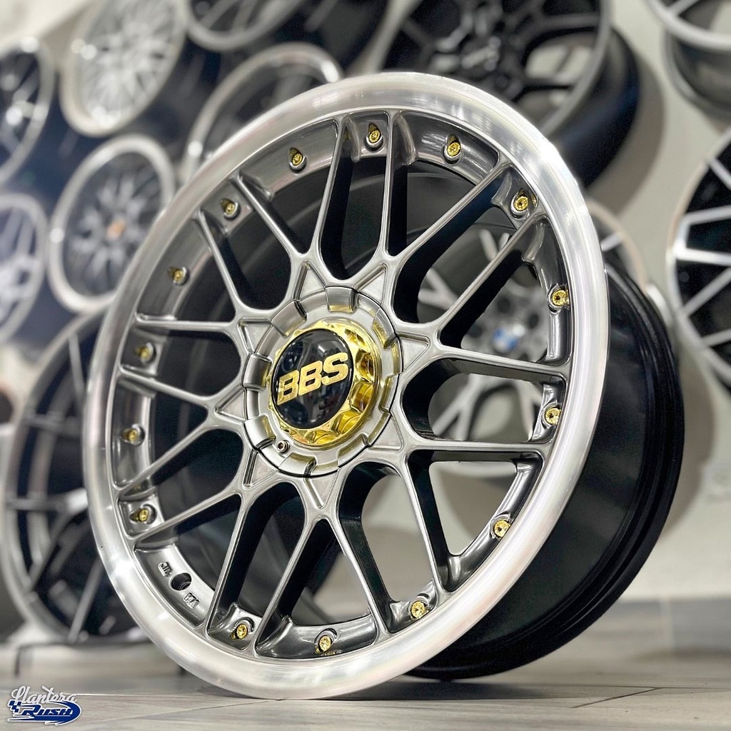 JUEGO DE RINES 17"X8.5" 5-100/112/114.3 TIPO BBS RSII
