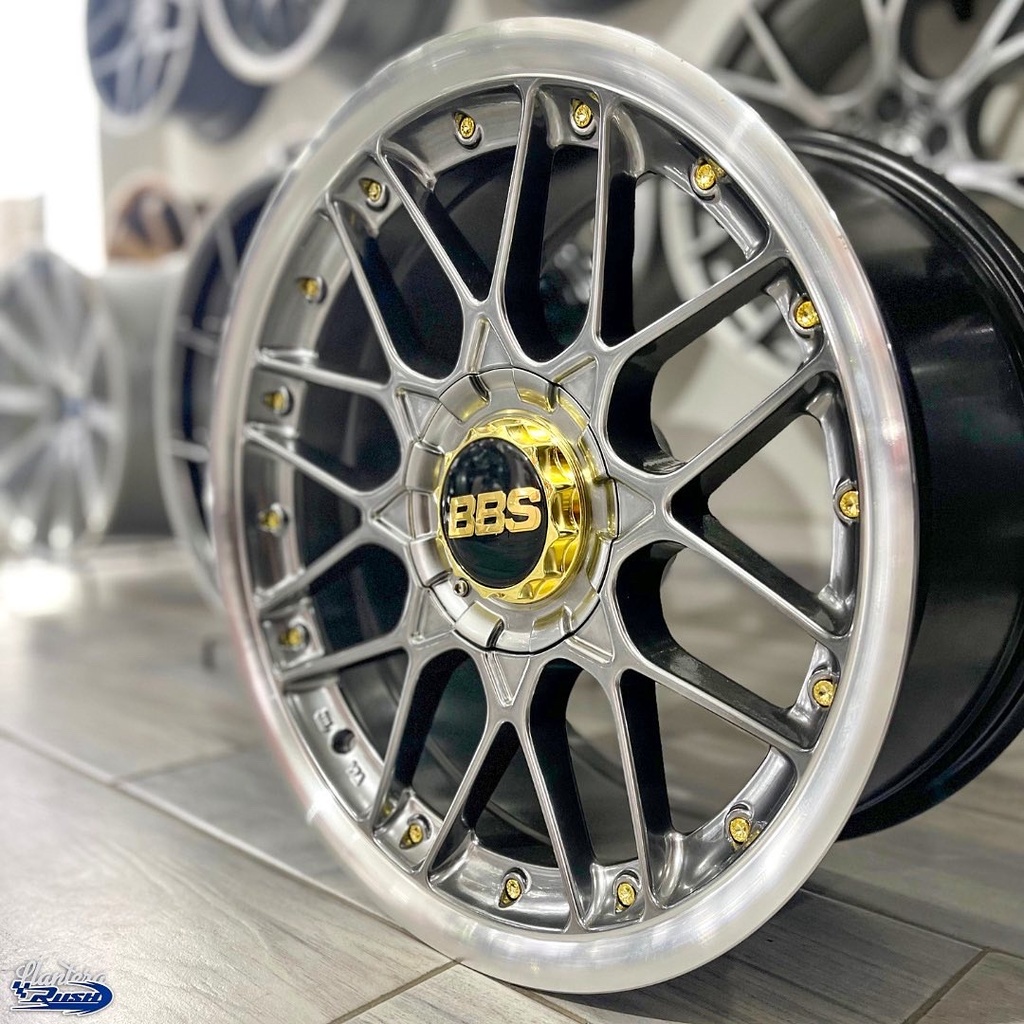 JUEGO DE RINES 17"X8.5" 5-100/112/114.3 TIPO BBS RSII