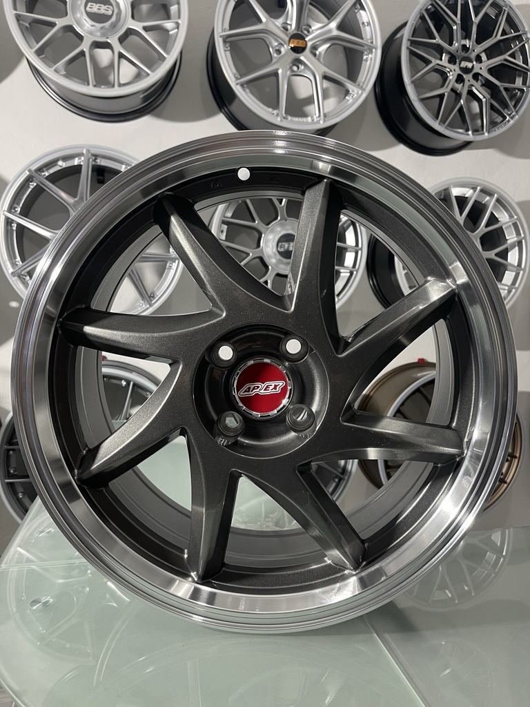 JUEGO DE RINES 17"X7" 4-100 TIPO APEX