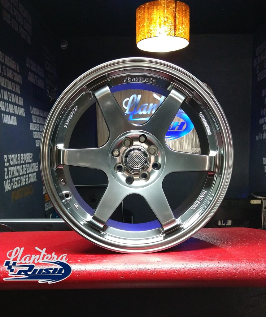 JUEGO DE RINES 17"X8"/9" 4-100/114.3 TIPO VOLK RAYS TE37