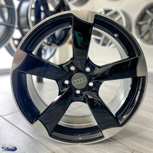 JUEGO DE RINES 17"X7.5" 5-100 TIPO AUDI ROTOR