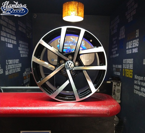 JUEGO DE RINES 17"X8" 5-100 TIPO VW R-LINE