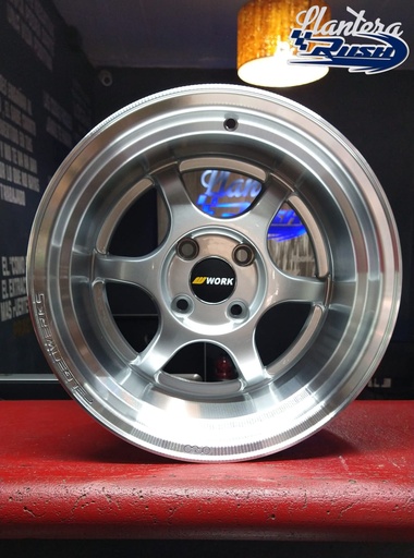 JUEGO DE RINES 15"X8"/9" 4-100 TIPO WORK RAICING