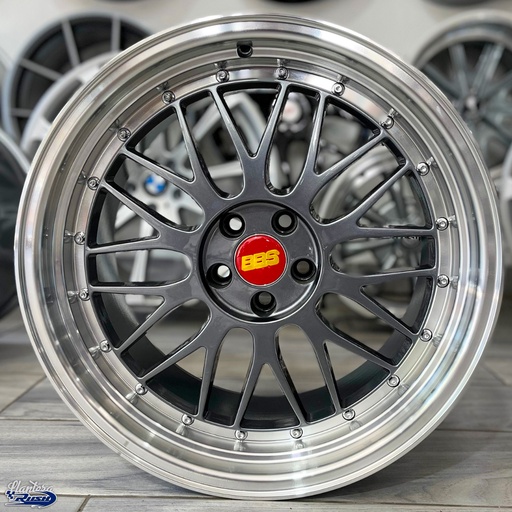 JUEGO DE RINES 18"X8.5"/9.5" 5-100 TIPO BBS LM